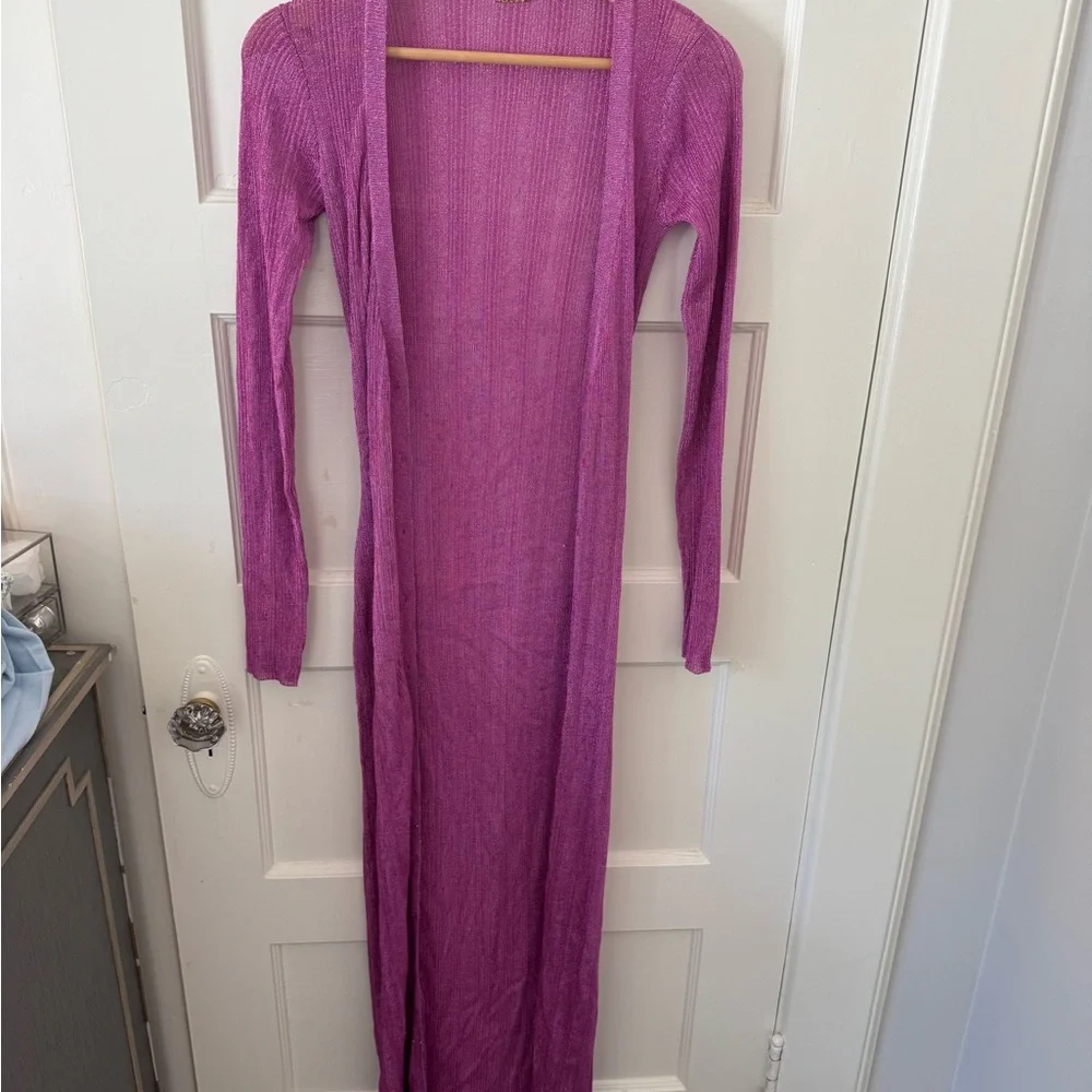 SER.O.YA Long Sleeve Purple Dress - Picture 3 of 4
